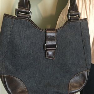 Longchamp Like New Denim Shoulder Bag